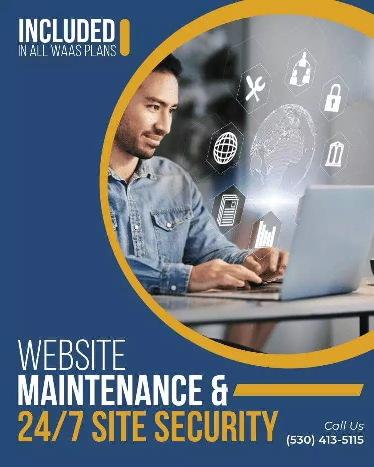 Website maintenance and 24/7 site security are included in all WaaS plan provided by Monkey Business.