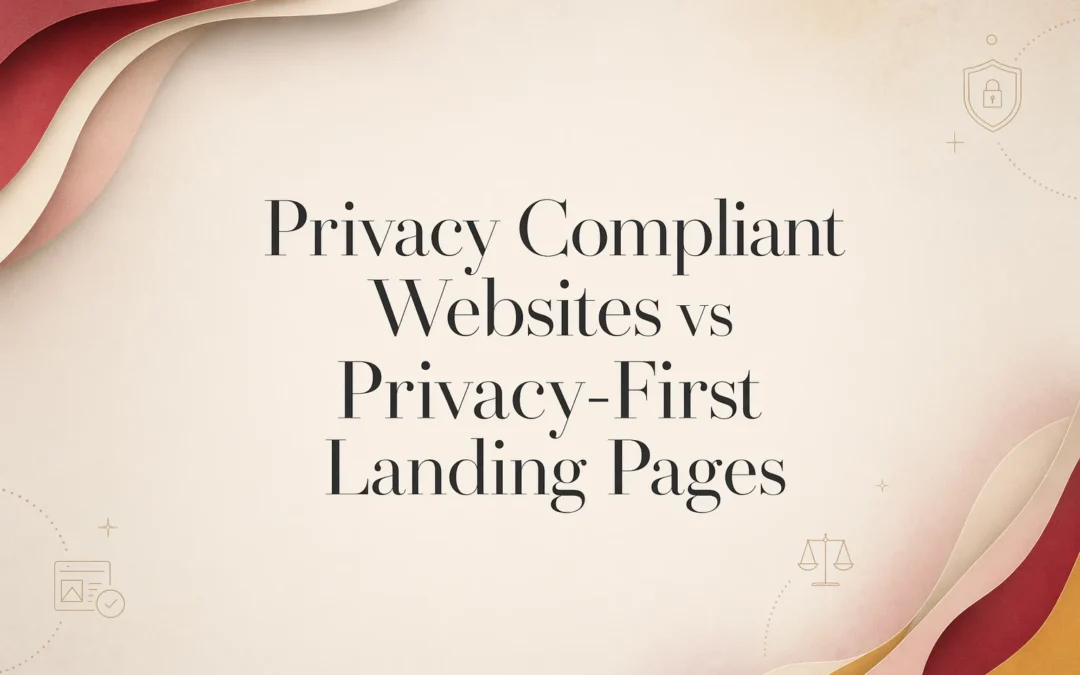 Privacy Compliant Websites vs Privacy-First Landing Pages
