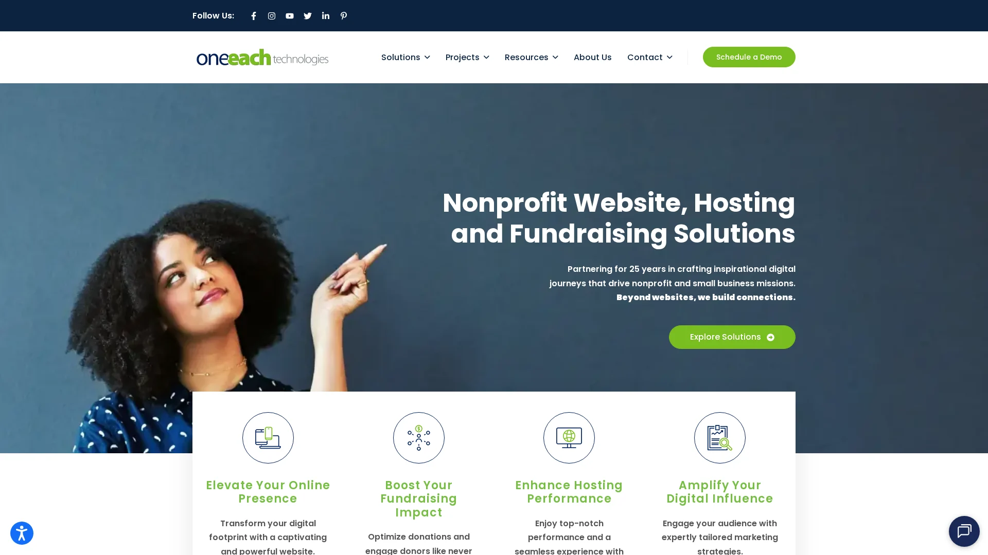 Always-visible donate button