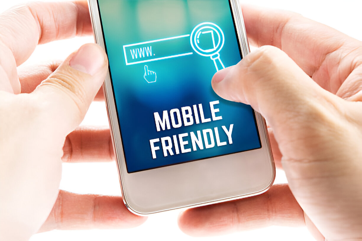 A person holds a smartphone displaying 
