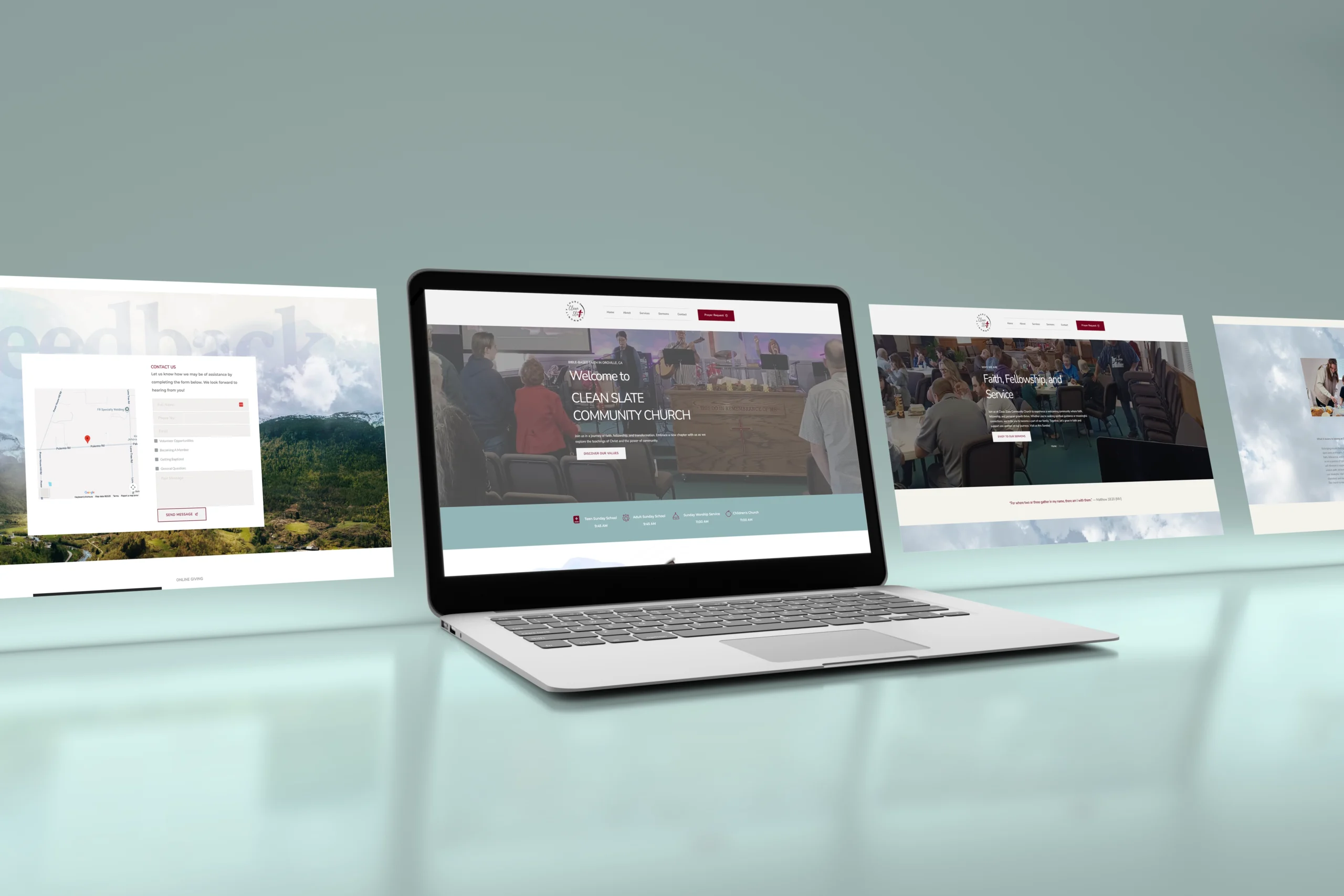 Portfolio Clean Slate Community ChurchAll-inclusive Website Design Services