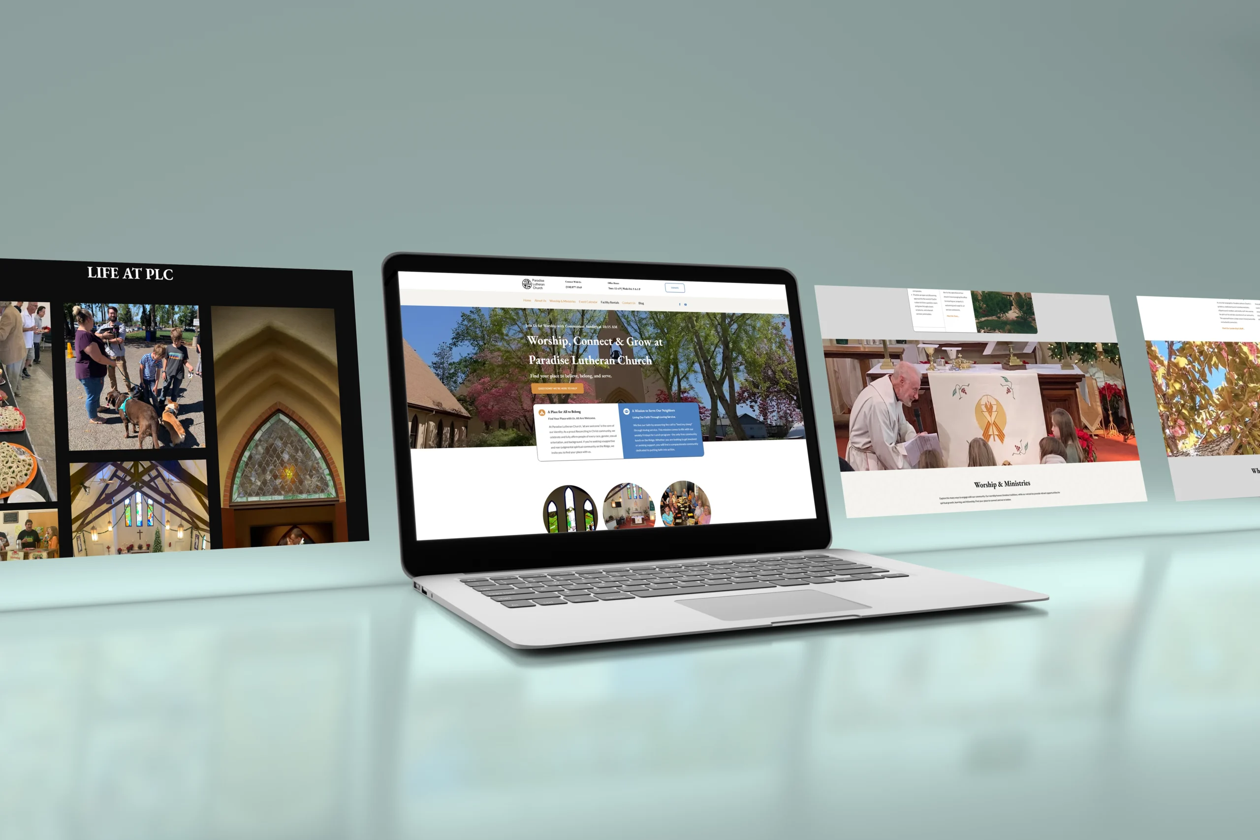 Portfolio Paradise Lutheran ChurchAll-inclusive Website Design Services
