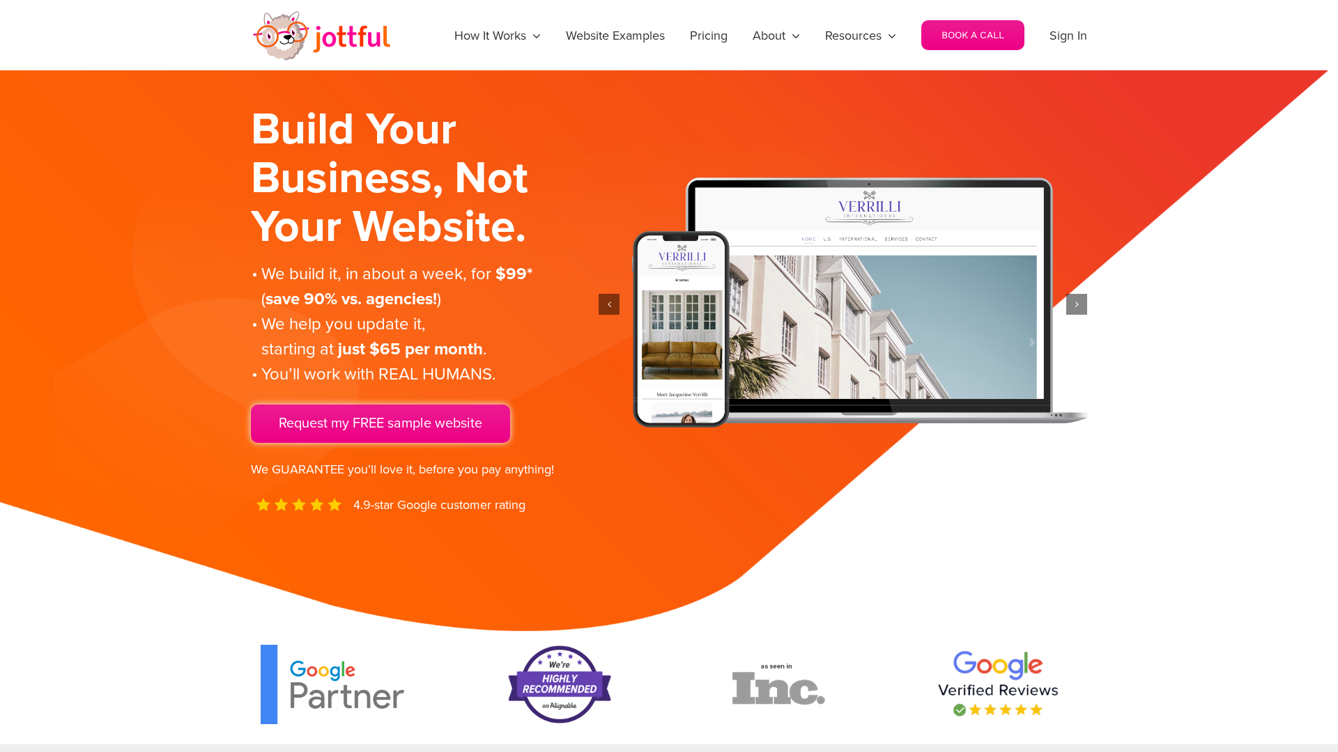 Jottful Website Service