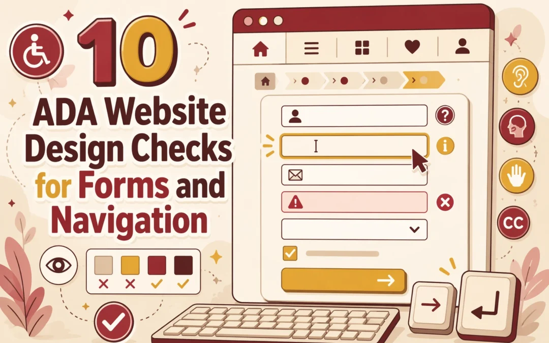 10 ADA Website Design Checks for Forms and Navigation
