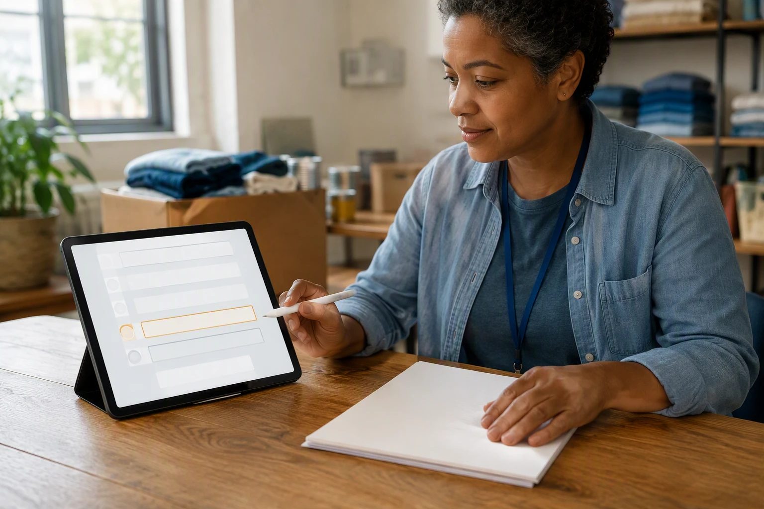 ADA Compliant Website Design: 7 Features That Reduce Risk Volunteer reviewing donation form on tablet