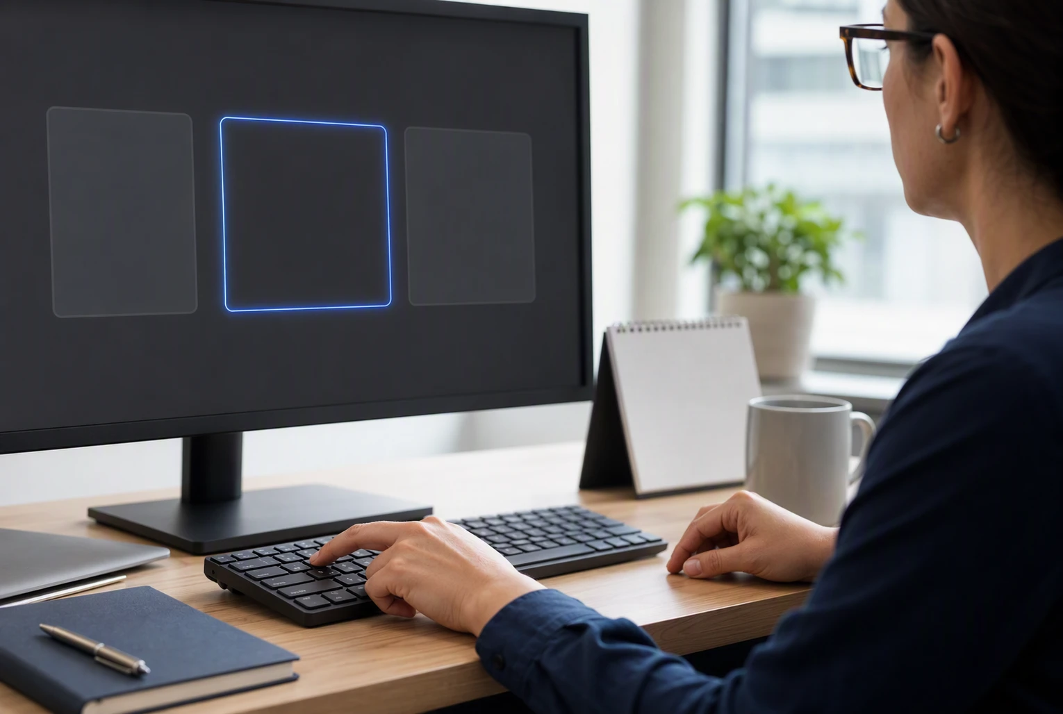 ADA Compliant Website Design: 7 Features That Reduce Risk Professional using keyboard to navigate appointment form