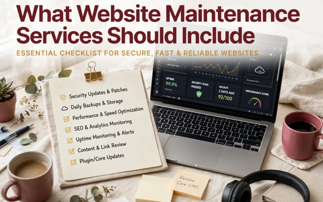 What Website Maintenance Services Should Include