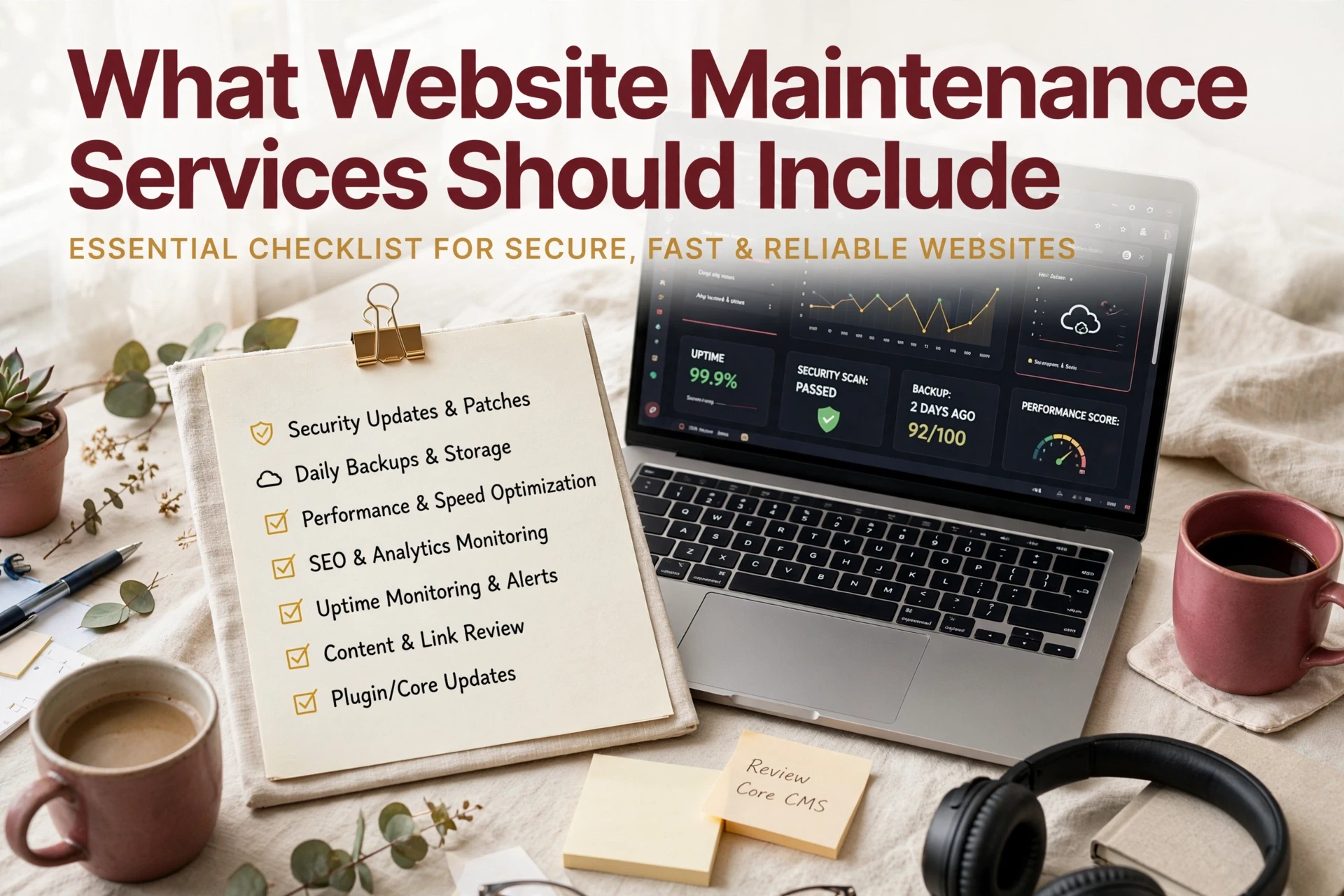 What Website Maintenance Services Should Include What Website Maintenance Services Should Include
