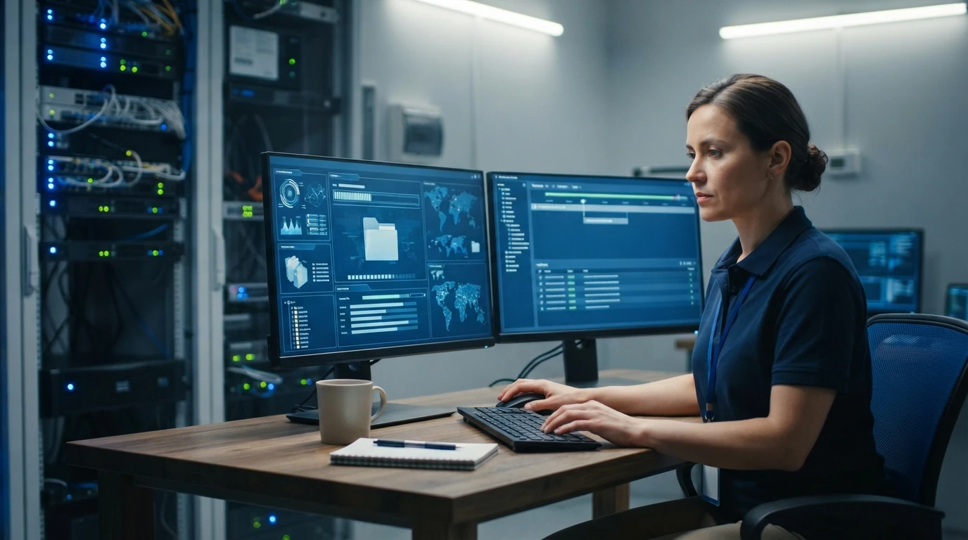 CCPA Hosting Features Every California Business Should Check Technician running a server restore drill